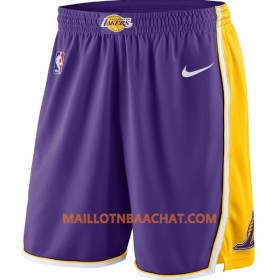 Los Angeles Lakers Homme Shorts Violet Nike Swingman